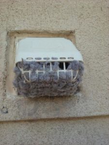 Dryer Vent lint Cleaning clogged-with-lint